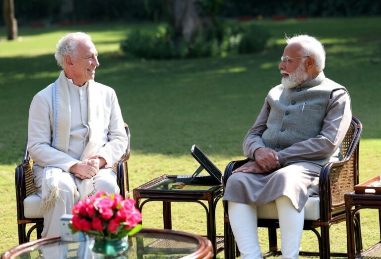 PM Narendra Modi Meets Dr. Tony Nader to Discuss Indian Culture and Spirituality