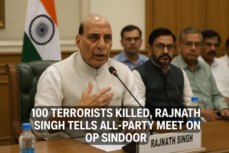 Operation Sindoor: 100 Terrorists Killed in Precision Strike, India Warns Pakistan of Readiness Operation Sindoor: 100 Terrorists Killed in Precision Strike, India Warns Pakistan of Readiness