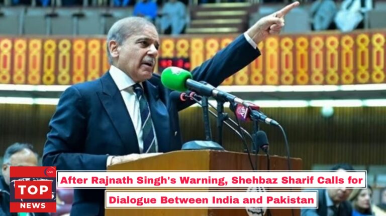 After Rajnath Singh’s Warning, Shehbaz Sharif Calls for Dialogue Between India and Pakistan
