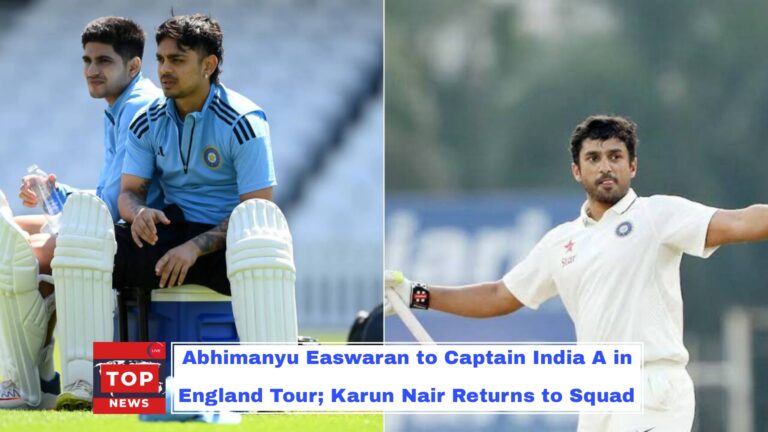 Abhimanyu Easwaran to Captain India A in England Tour; Karun Nair Returns to Squad