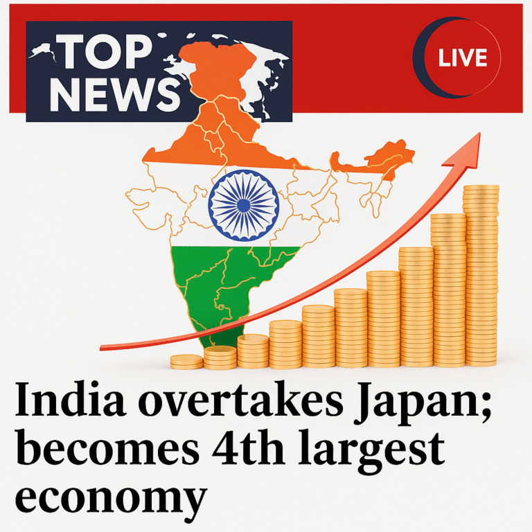 India Overtakes Japan to Become the World’s 4th Largest Economy