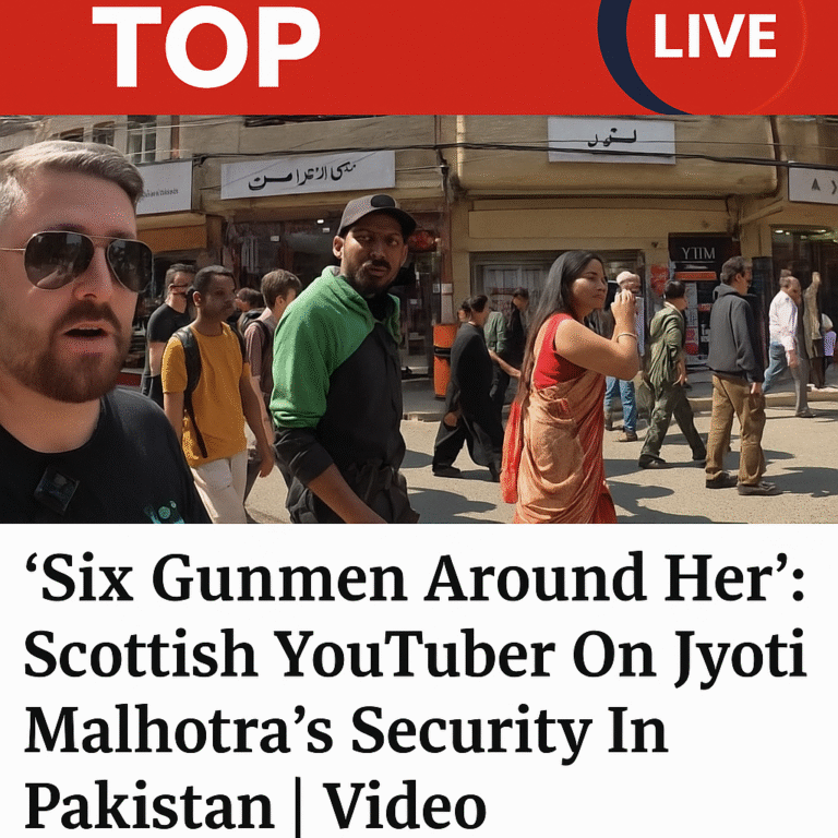 “Six Gunmen Around Her”: Jyoti Malhotra’s Visit to Pakistan Draws Spotlight Over Tight Security