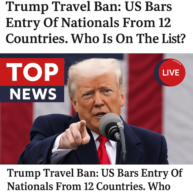 Trump’s Travel Ban: US Restricts Entry from 12 Countries – Who’s Affected?